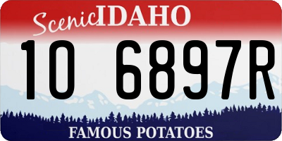 ID license plate 1O6897R