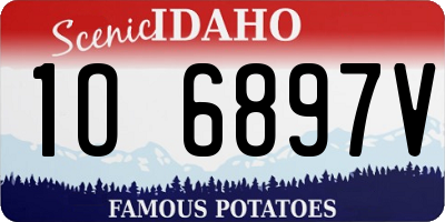 ID license plate 1O6897V