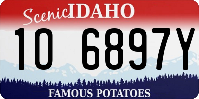 ID license plate 1O6897Y