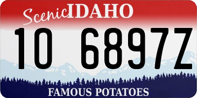 ID license plate 1O6897Z