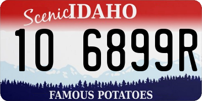 ID license plate 1O6899R