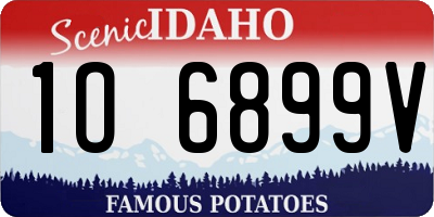 ID license plate 1O6899V