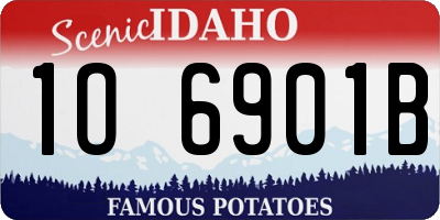 ID license plate 1O6901B