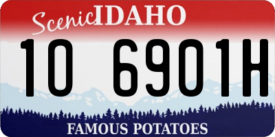 ID license plate 1O6901H