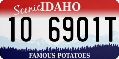 ID license plate 1O6901T