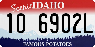 ID license plate 1O6902L