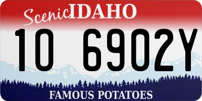 ID license plate 1O6902Y