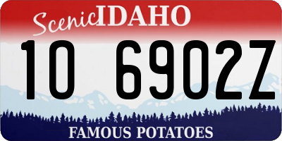ID license plate 1O6902Z