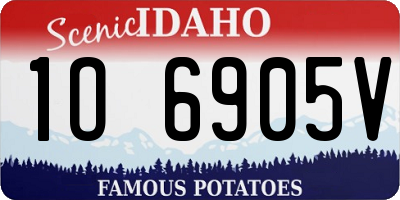 ID license plate 1O6905V