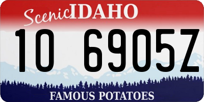 ID license plate 1O6905Z