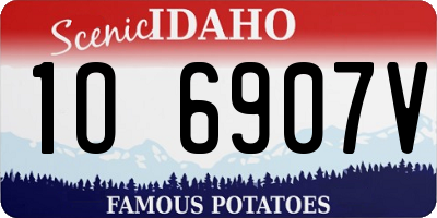 ID license plate 1O6907V