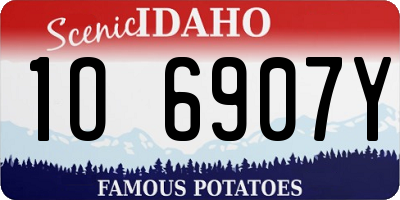 ID license plate 1O6907Y