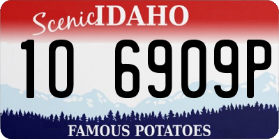 ID license plate 1O6909P
