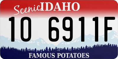 ID license plate 1O6911F