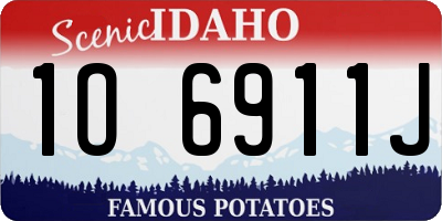 ID license plate 1O6911J