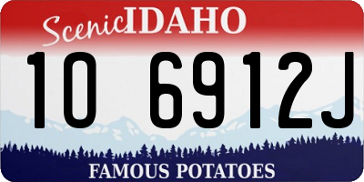 ID license plate 1O6912J