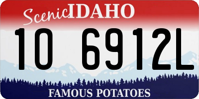 ID license plate 1O6912L