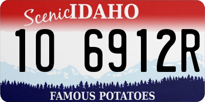 ID license plate 1O6912R