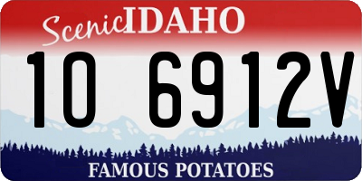 ID license plate 1O6912V