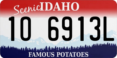 ID license plate 1O6913L