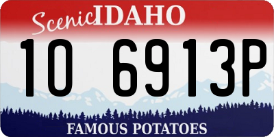 ID license plate 1O6913P