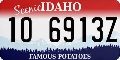 ID license plate 1O6913Z