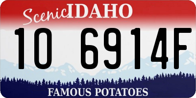 ID license plate 1O6914F