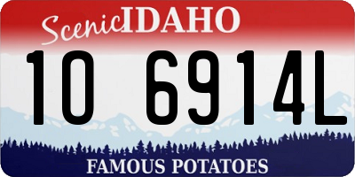 ID license plate 1O6914L