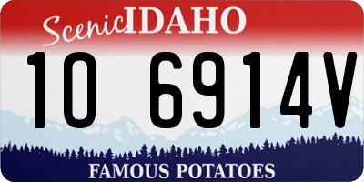 ID license plate 1O6914V