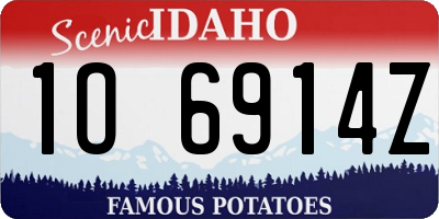 ID license plate 1O6914Z