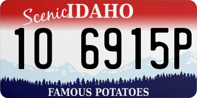ID license plate 1O6915P