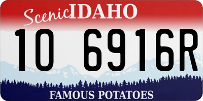 ID license plate 1O6916R