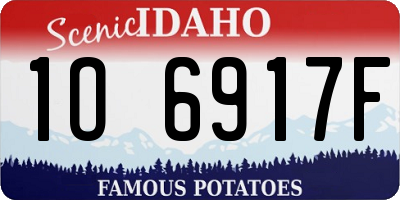 ID license plate 1O6917F