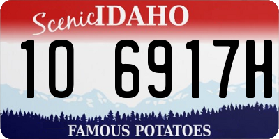 ID license plate 1O6917H