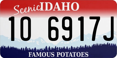 ID license plate 1O6917J