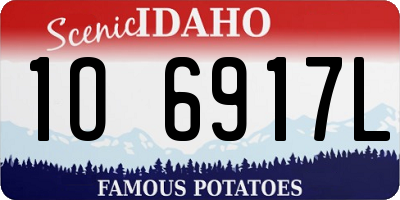 ID license plate 1O6917L