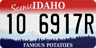 ID license plate 1O6917R