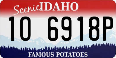 ID license plate 1O6918P