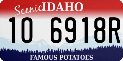 ID license plate 1O6918R