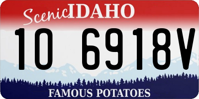 ID license plate 1O6918V