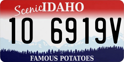 ID license plate 1O6919V