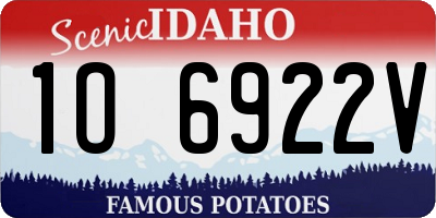 ID license plate 1O6922V