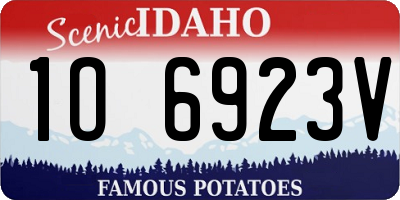 ID license plate 1O6923V