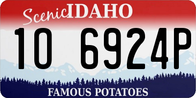 ID license plate 1O6924P