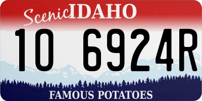 ID license plate 1O6924R