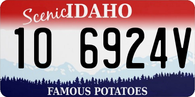 ID license plate 1O6924V