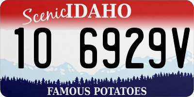 ID license plate 1O6929V