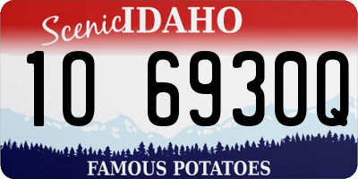 ID license plate 1O6930Q