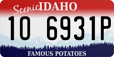 ID license plate 1O6931P