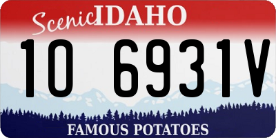 ID license plate 1O6931V